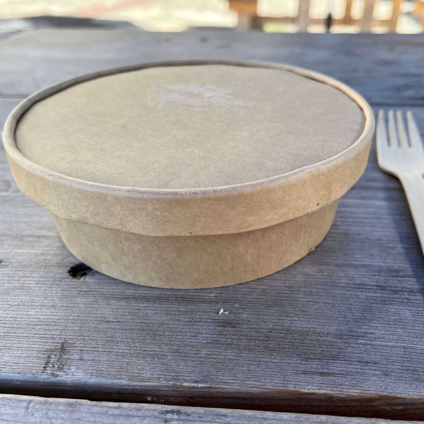 500 ml Biodegradable Kraft Paper Shallow Salad Container