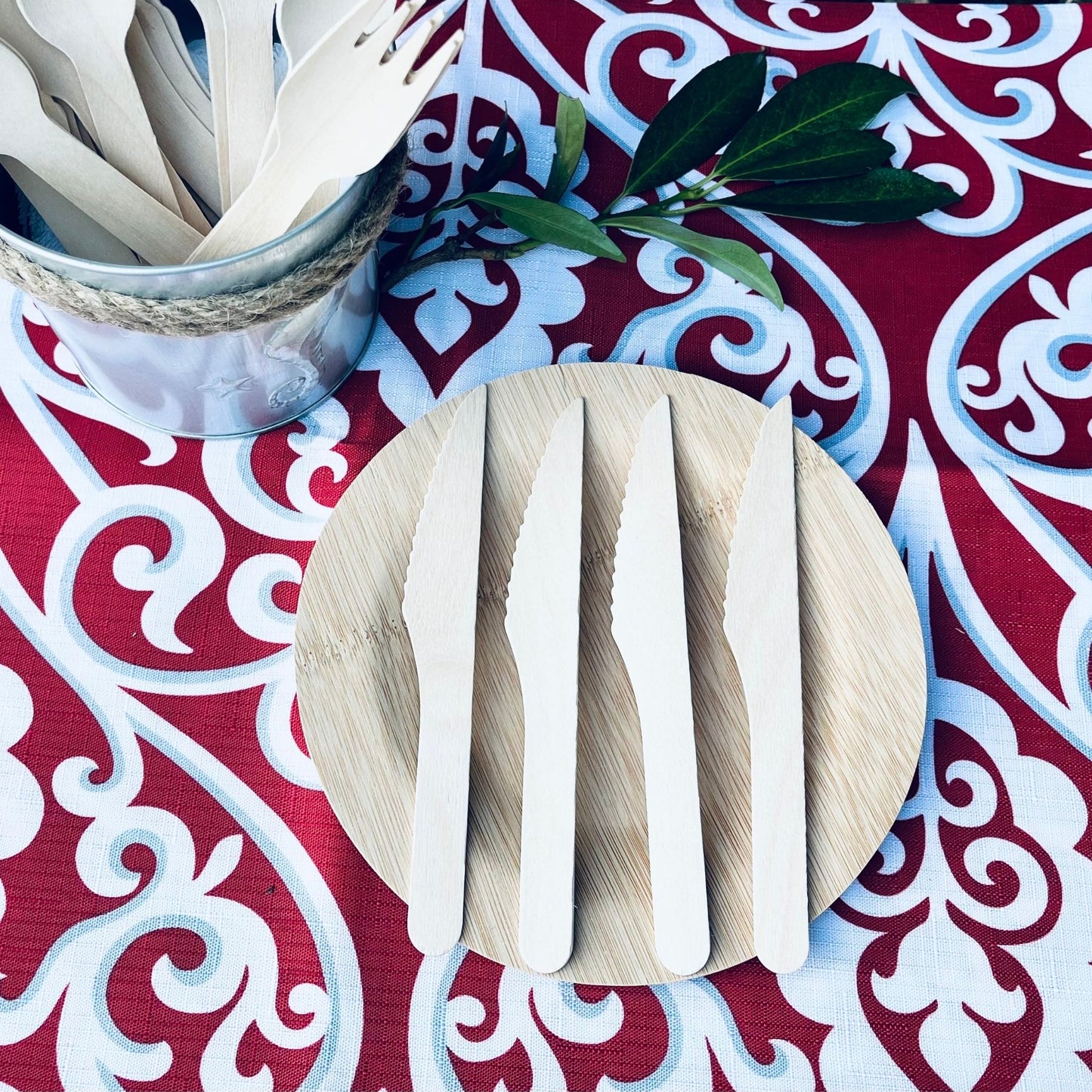 Disposable Biodegradable Bamboo Knife 170mm
