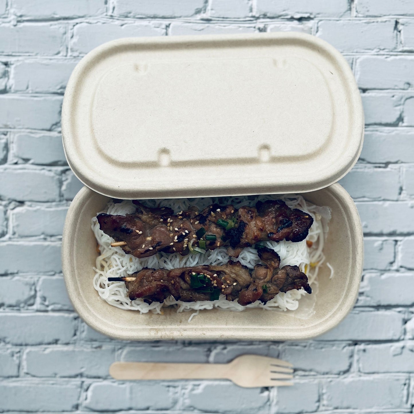 Oblong 1-Compartment Compostable Container 700 ml