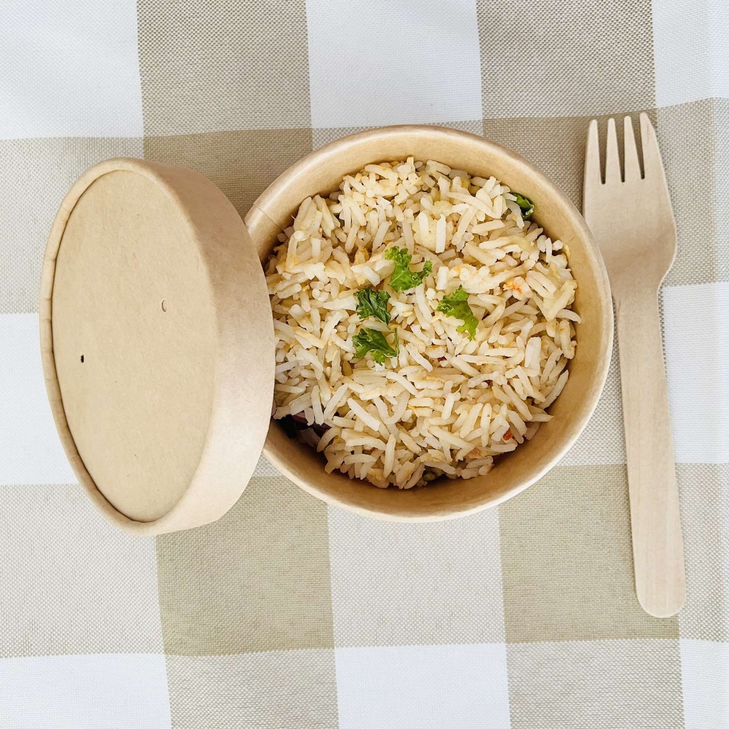 12 Ounce Biodegradable Kraft Paper Soup Container