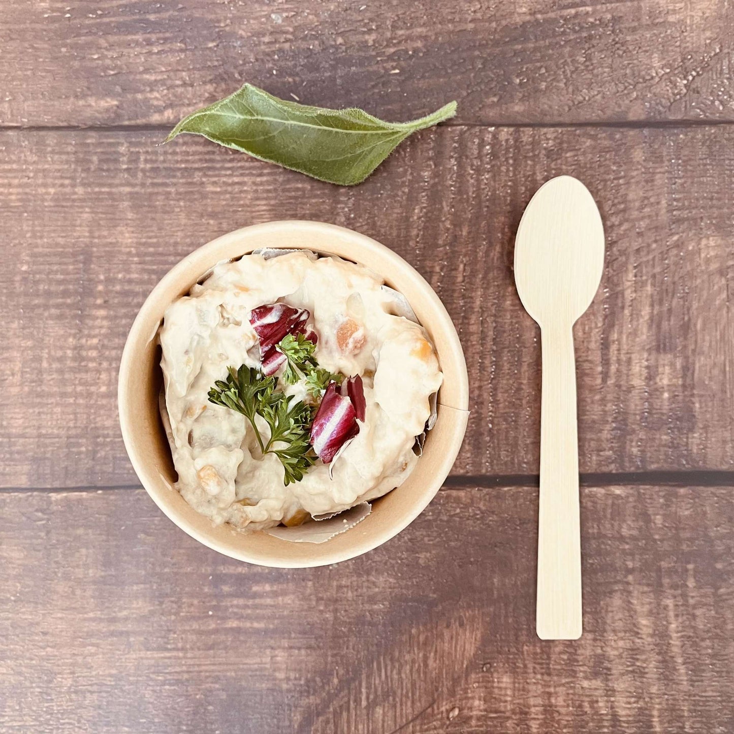 8 Ounce Biodegradable Kraft Paper Soup Container