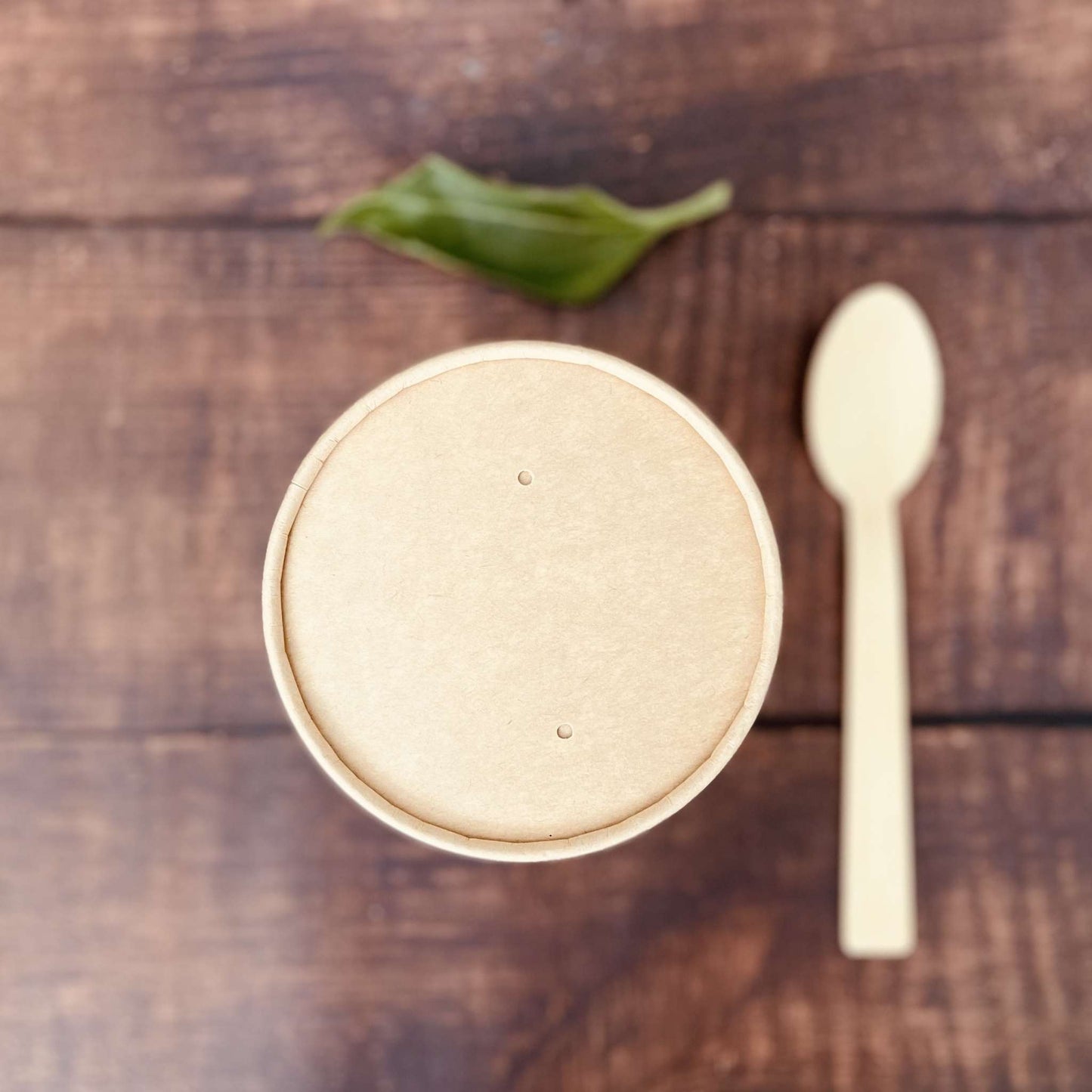 8 Ounce Biodegradable Kraft Paper Soup Container