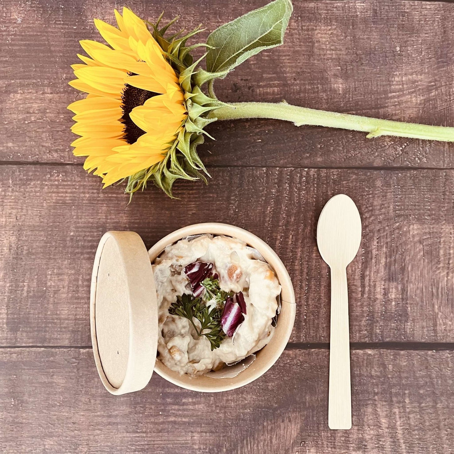 8 Ounce Biodegradable Kraft Paper Soup Container