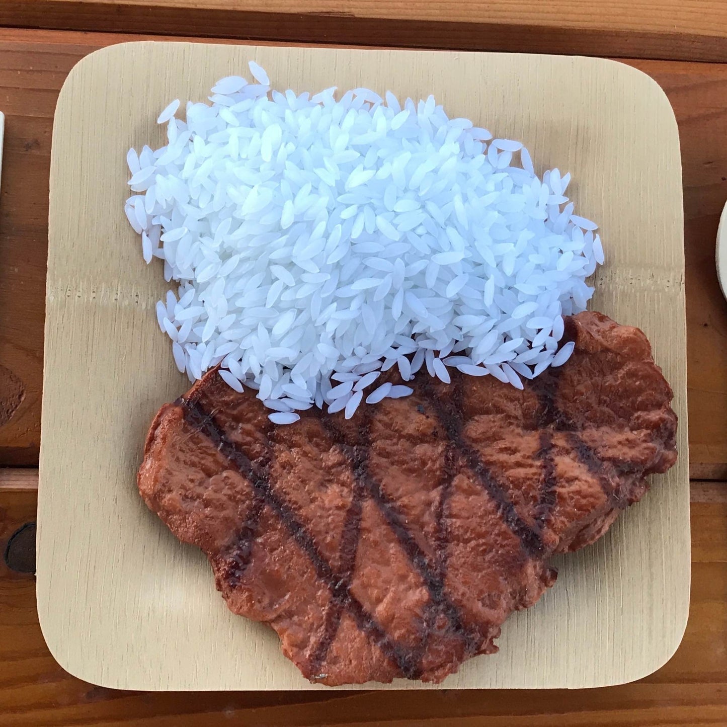Square Lightweight Biodegradable Bamboo Plate