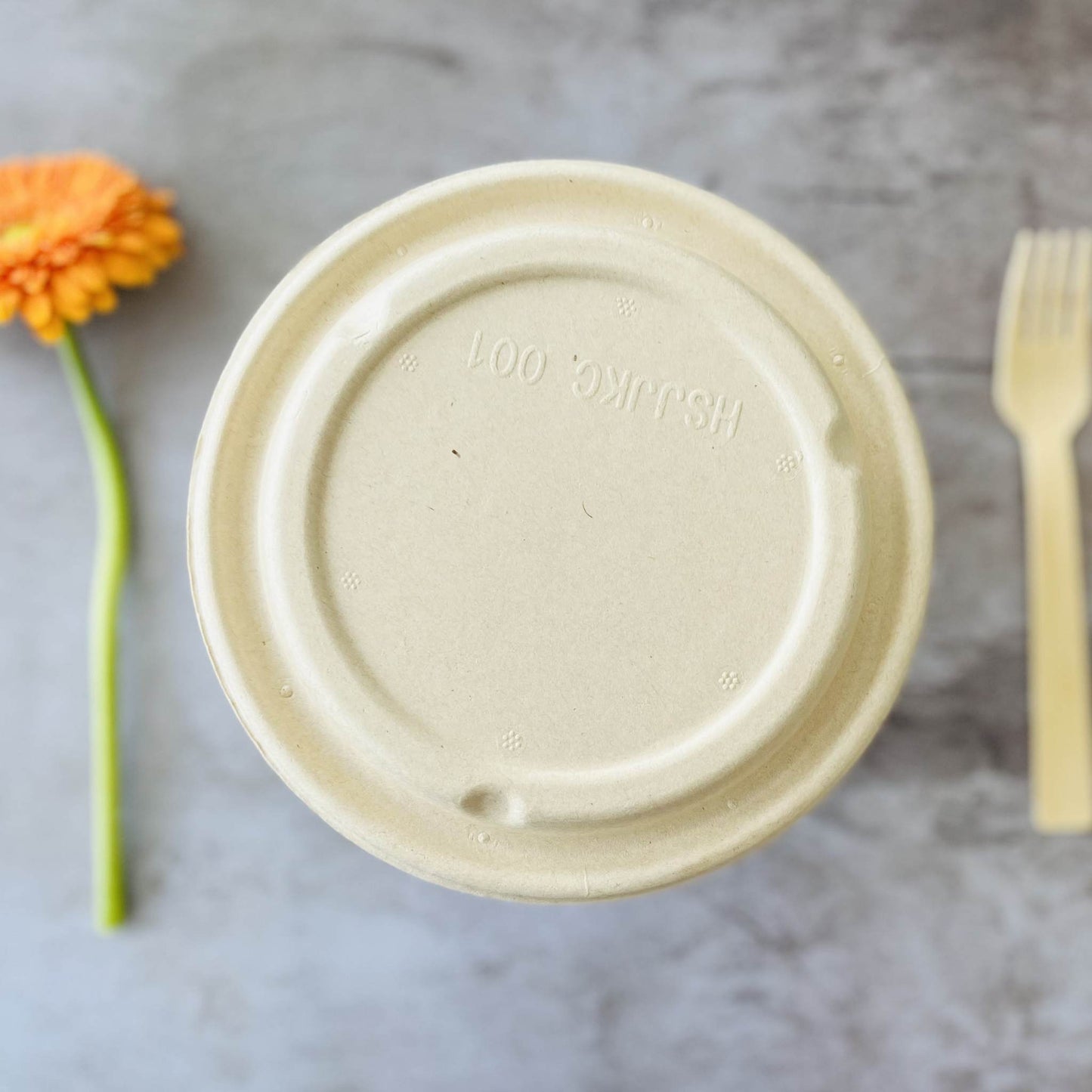 1000ml Compostable White Salad Rice Bowl container