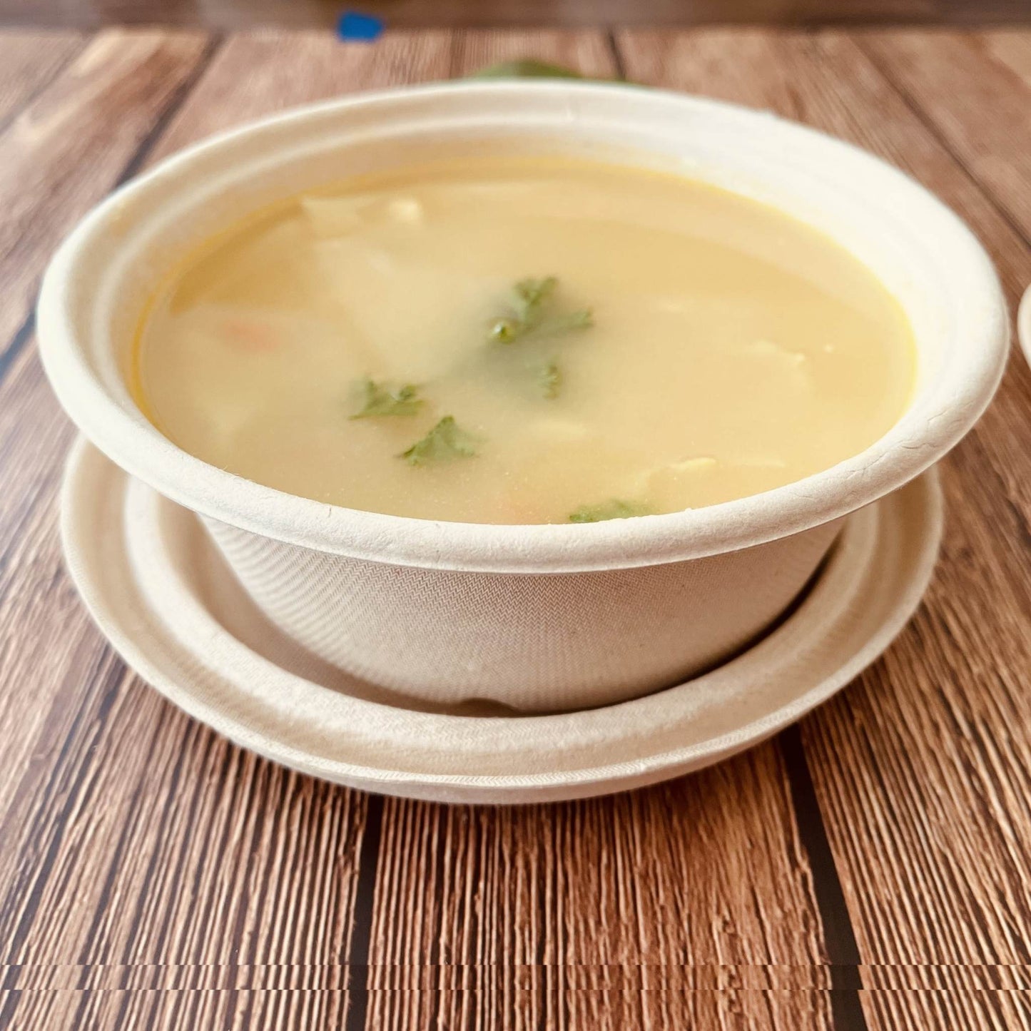 450ml Compostable White Salad Rice Bowl container