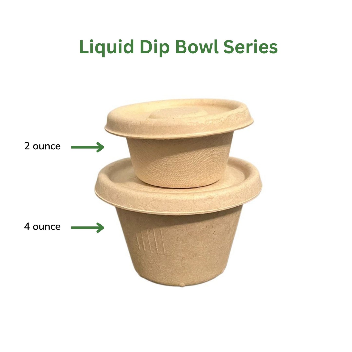 4 ounce Biodegradable Dip Bowl with Lid
