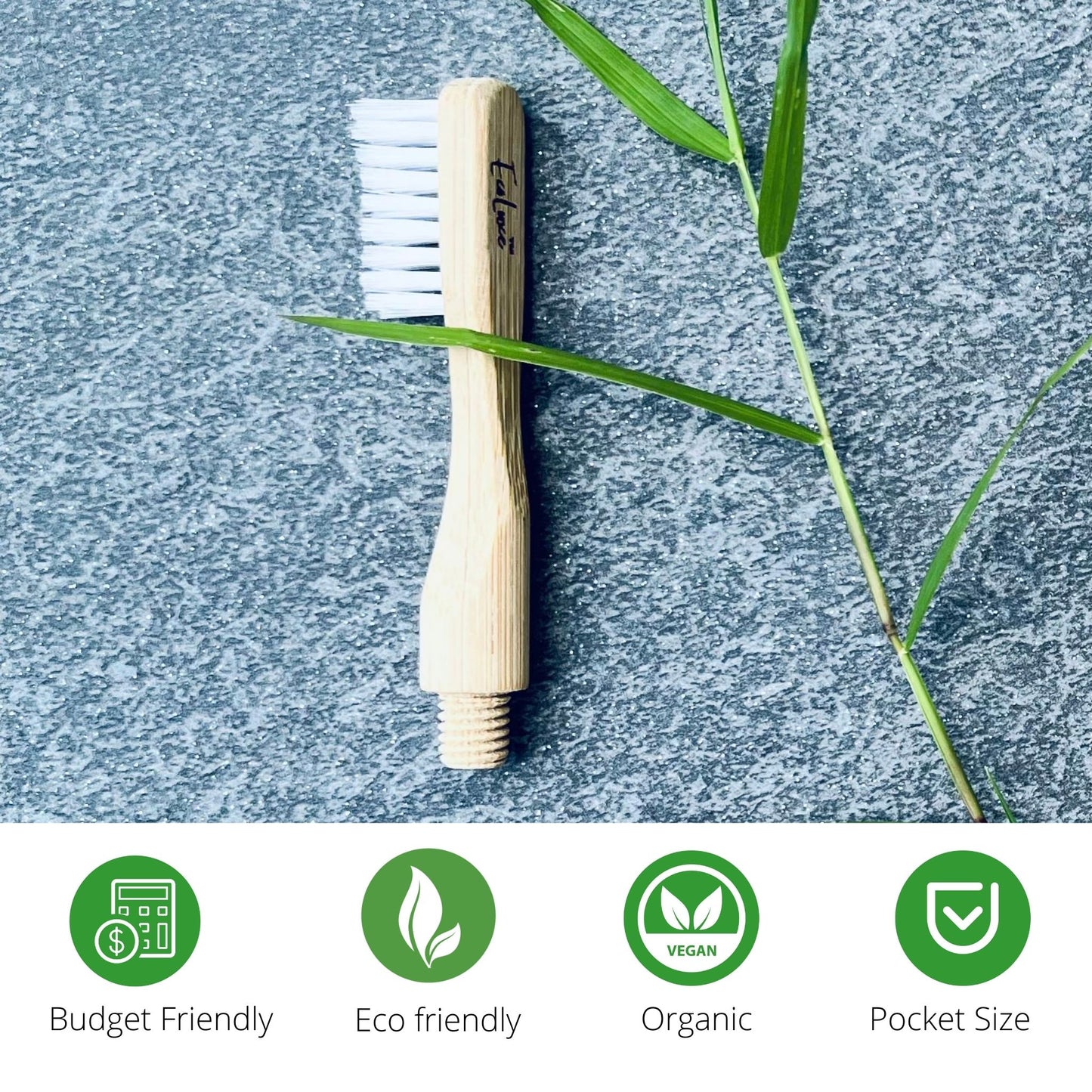 Bamboo Toothbrush Sustainable Bristle Adult Size 4 shapes