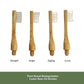 Bamboo Toothbrush Sustainable Bristle Adult Size 4 shapes
