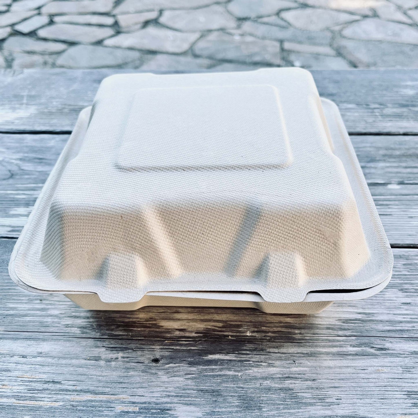 Clamshell 1-compartment container 9"x 9"