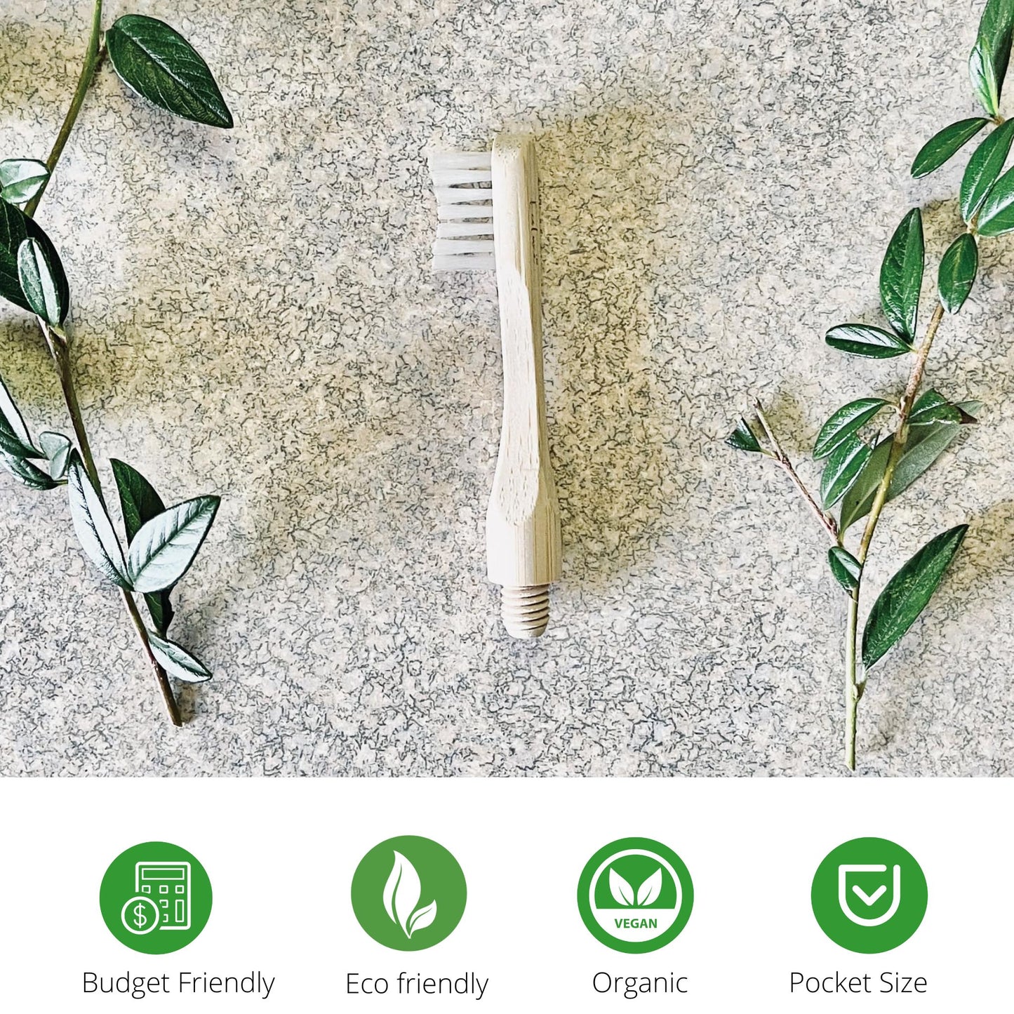 Bamboo Toothbrush Eco-Friendly Biodegradable Bristle Kids Size 4 Shapes