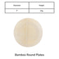 Round Lightweight Biodegradable Bamboo Plate