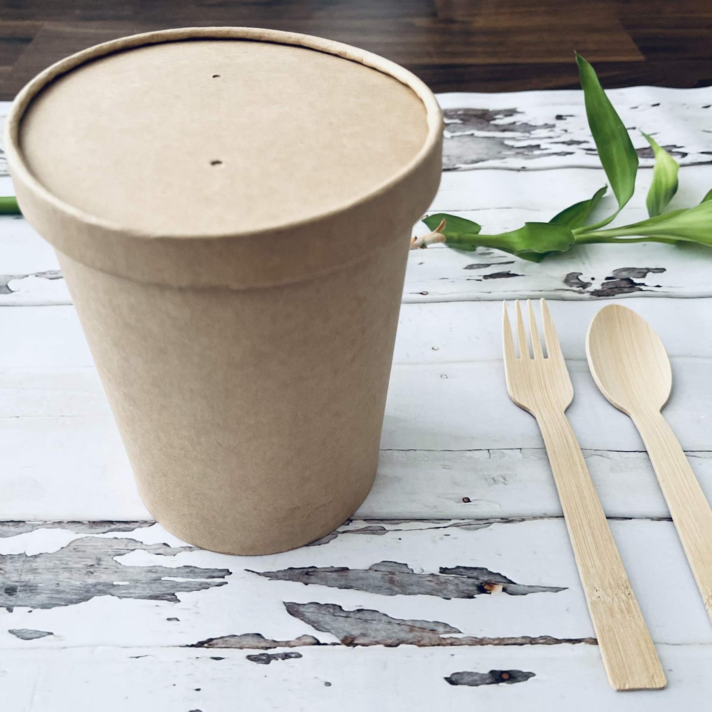 32 Ounce Biodegradable Kraft Paper Soup Container
