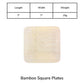 Square Lightweight Biodegradable Bamboo Plate